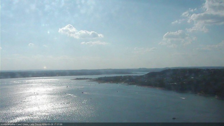 Lake Travis webcam, May 28, 2018 4:40 PM CT