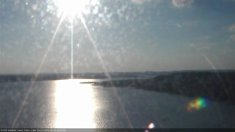 Lake Travis webcam, May 28, 2018 5:55 PM CT