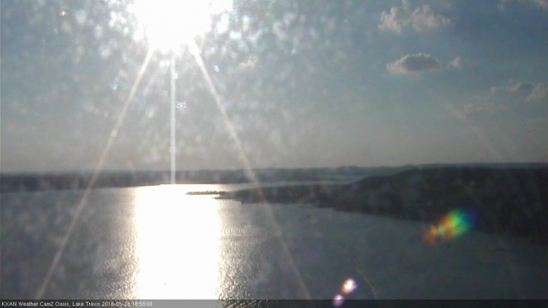 Lake Travis webcam, May 28, 2018 6:00 PM CT