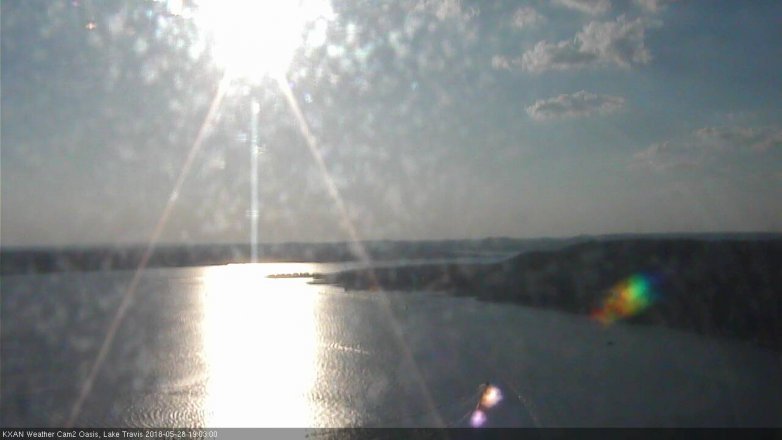 Lake Travis webcam, May 28, 2018 6:05 PM CT