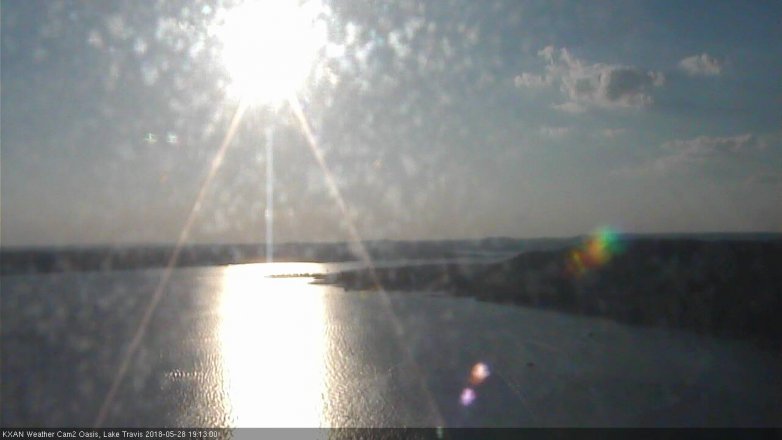 Lake Travis webcam, May 28, 2018 6:15 PM CT