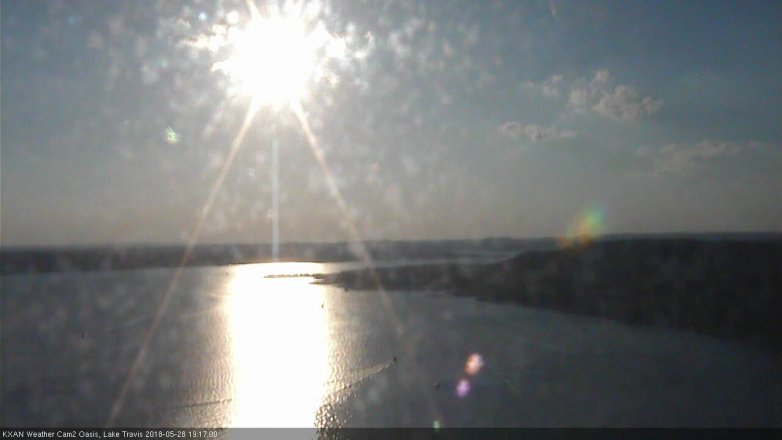 Lake Travis webcam, May 28, 2018 6:20 PM CT