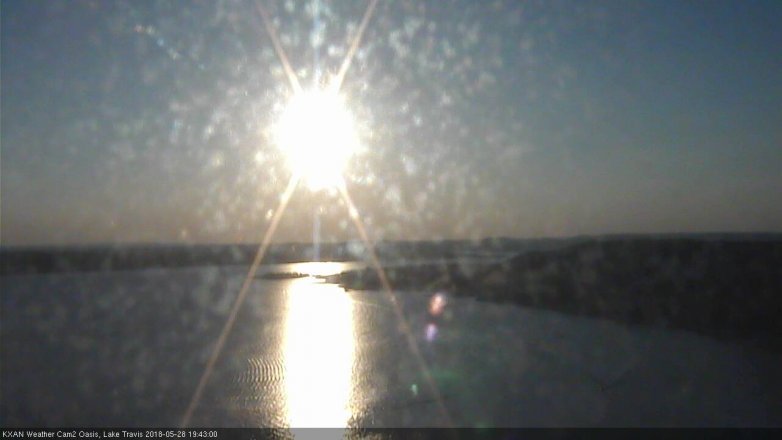 Lake Travis webcam, May 28, 2018 6:45 PM CT