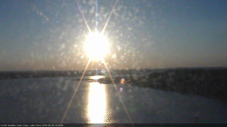 Lake Travis webcam, May 28, 2018 6:55 PM CT