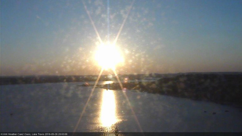 Lake Travis webcam, May 28, 2018 7:05 PM CT