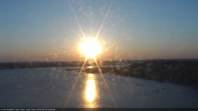Lake Travis webcam, May 28, 2018 7:10 PM CT