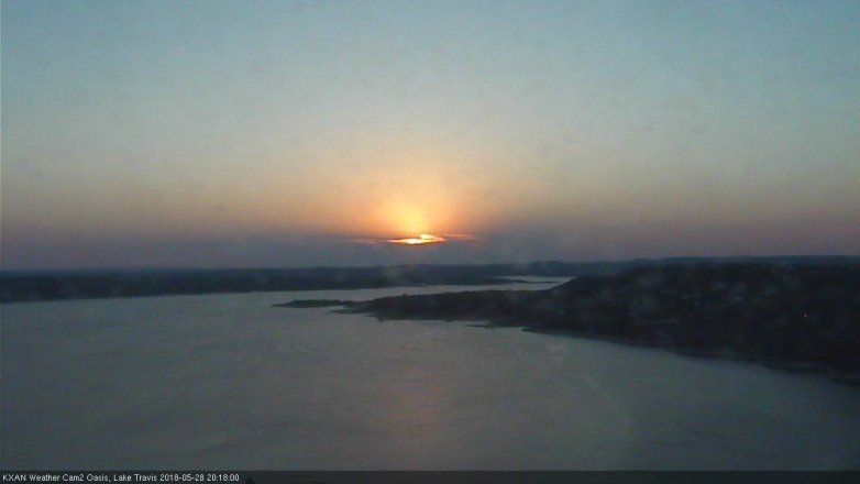 Lake Travis webcam, May 28, 2018 7:20 PM CT