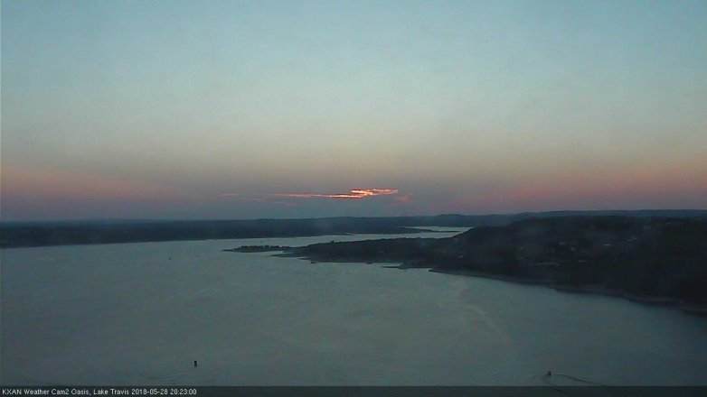 Lake Travis webcam, May 28, 2018 7:25 PM CT