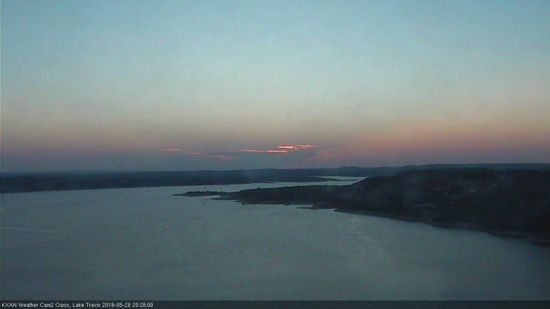 Lake Travis webcam, May 28, 2018 7:30 PM CT