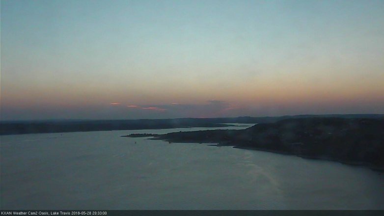 Lake Travis webcam, May 28, 2018 7:35 PM CT