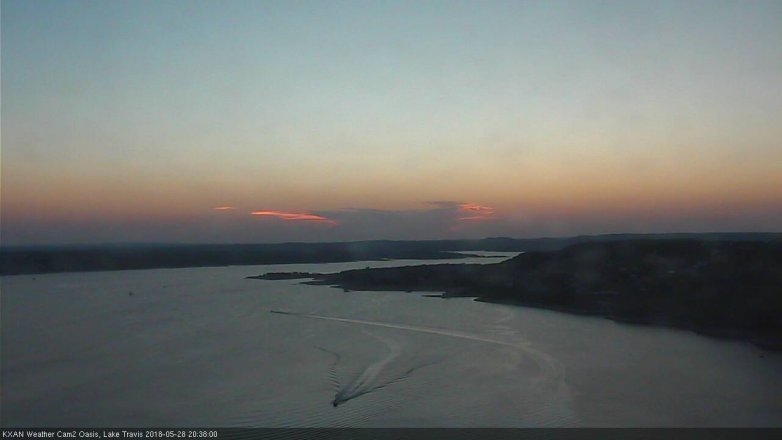 Lake Travis webcam, May 28, 2018 7:40 PM CT