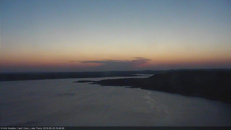 Lake Travis webcam, May 28, 2018 7:50 PM CT