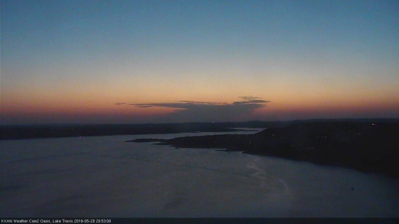 Lake Travis webcam, May 28, 2018 7:55 PM CT