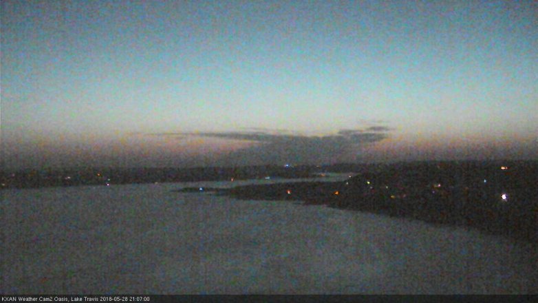 Lake Travis webcam, May 28, 2018 8:10 PM CT