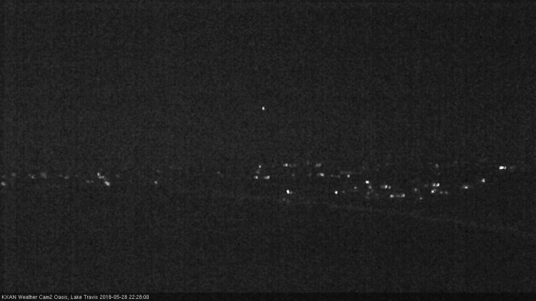 Lake Travis webcam, May 28, 2018 9:30 PM CT