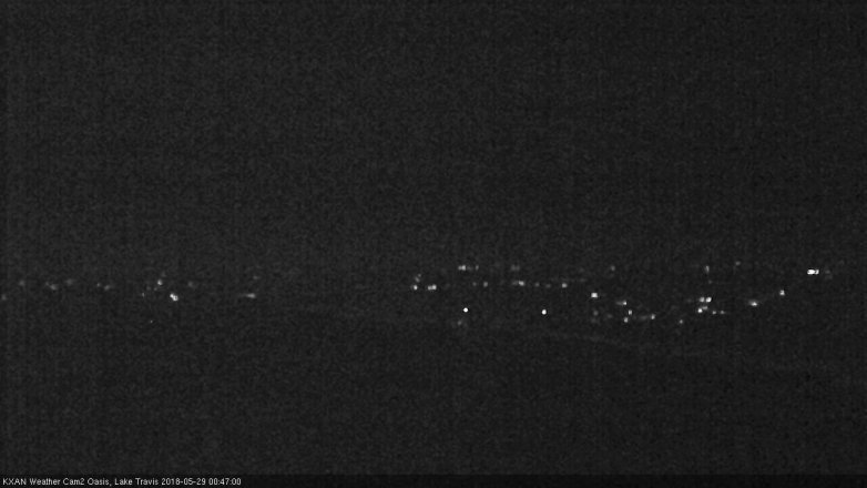 Lake Travis webcam, May 28, 2018 11:50 PM CT