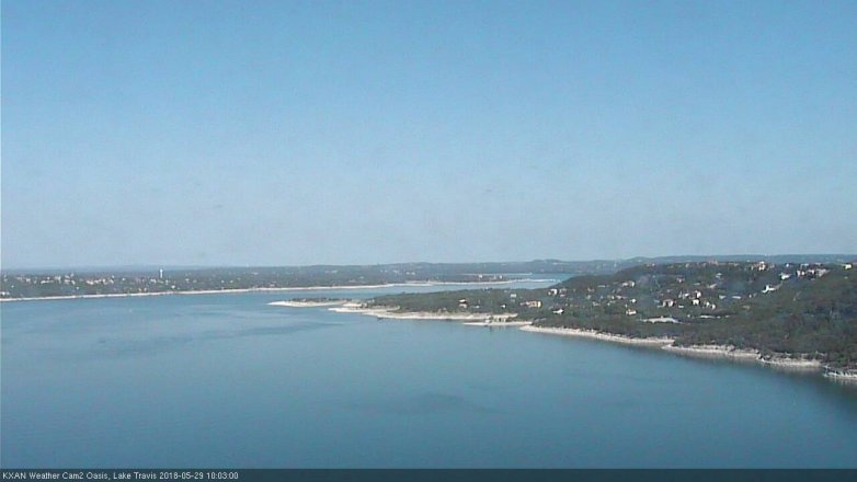 Lake Travis webcam, May 29, 2018 9:05 AM CT