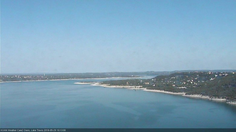 Lake Travis webcam, May 29, 2018 9:15 AM CT