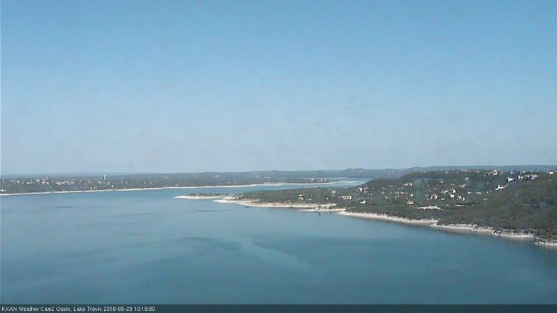 Lake Travis webcam, May 29, 2018 9:20 AM CT