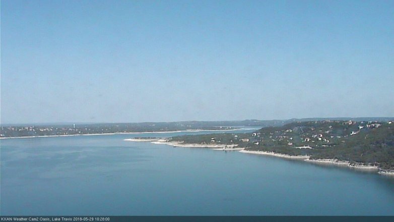 Lake Travis webcam, May 29, 2018 9:30 AM CT