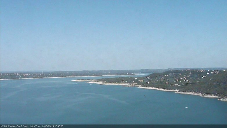 Lake Travis webcam, May 29, 2018 9:50 AM CT