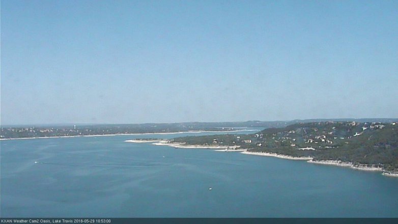 Lake Travis webcam, May 29, 2018 9:55 AM CT