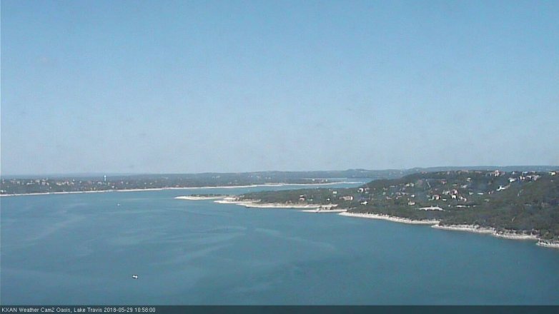 Lake Travis webcam, May 29, 2018 10:00 AM CT