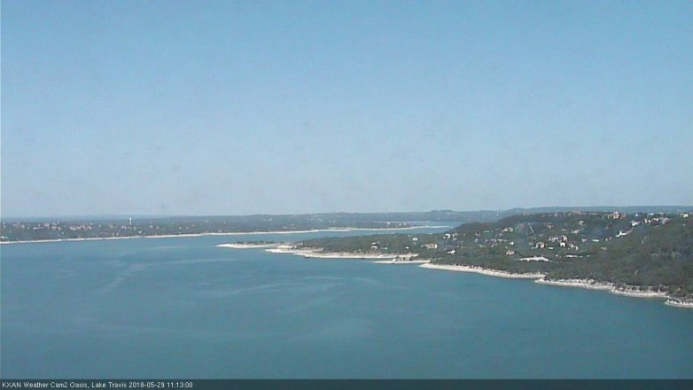 Lake Travis webcam, May 29, 2018 10:15 AM CT