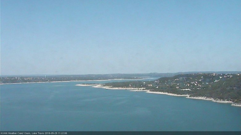 Lake Travis webcam, May 29, 2018 10:25 AM CT