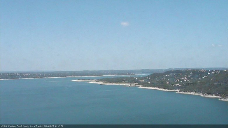 Lake Travis webcam, May 29, 2018 10:45 AM CT