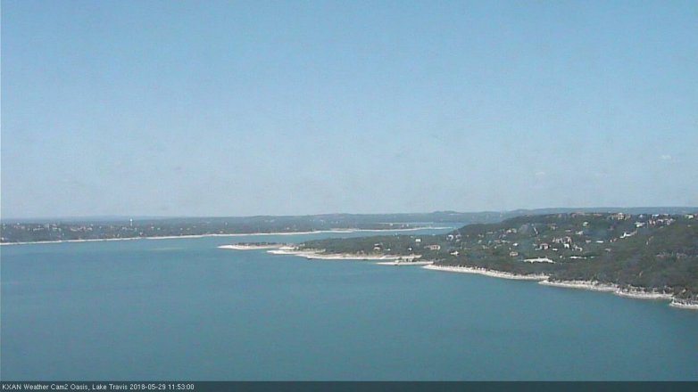 Lake Travis webcam, May 29, 2018 10:55 AM CT