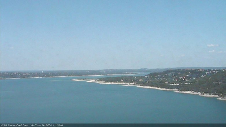 Lake Travis webcam, May 29, 2018 11:00 AM CT