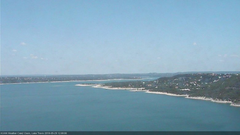 Lake Travis webcam, May 29, 2018 11:10 AM CT