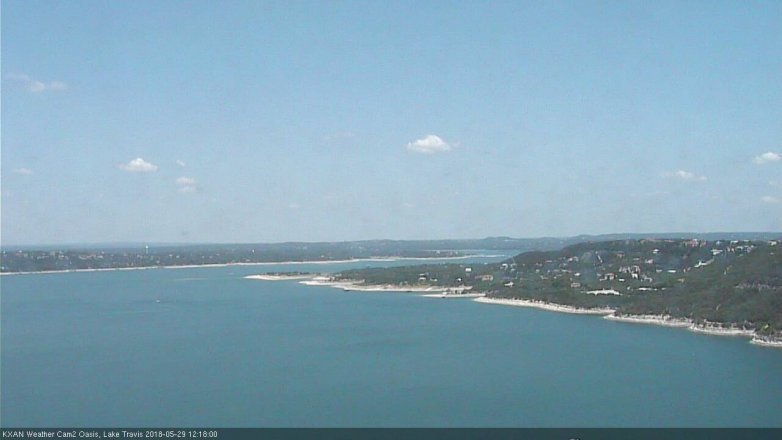 Lake Travis webcam, May 29, 2018 11:20 AM CT