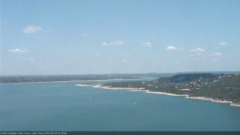 Lake Travis webcam, May 29, 2018 11:30 AM CT