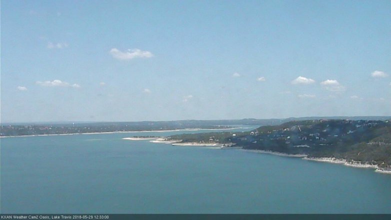 Lake Travis webcam, May 29, 2018 11:35 AM CT