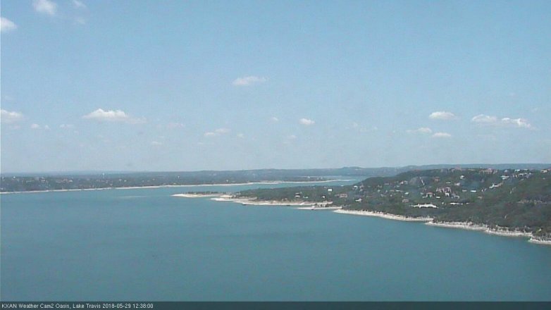 Lake Travis webcam, May 29, 2018 11:40 AM CT