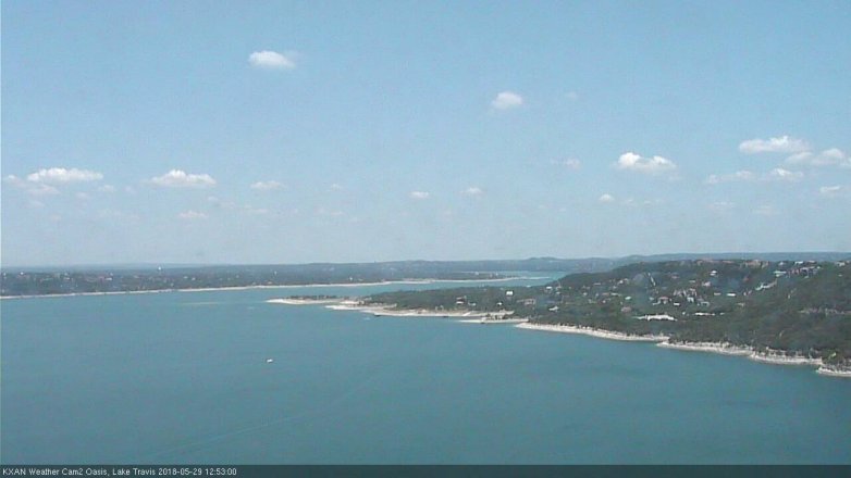 Lake Travis webcam, May 29, 2018 11:55 AM CT