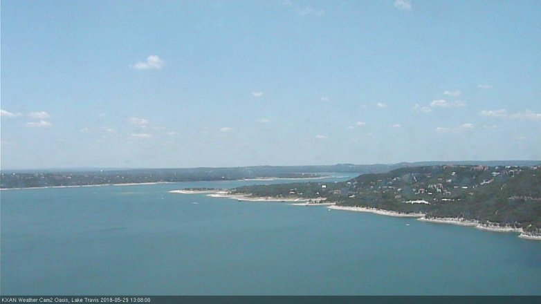 Lake Travis webcam, May 29, 2018 12:10 PM CT