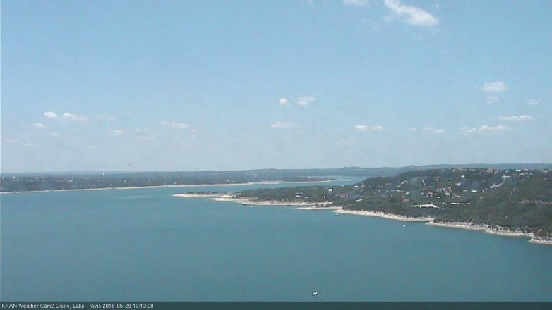 Lake Travis webcam, May 29, 2018 12:15 PM CT