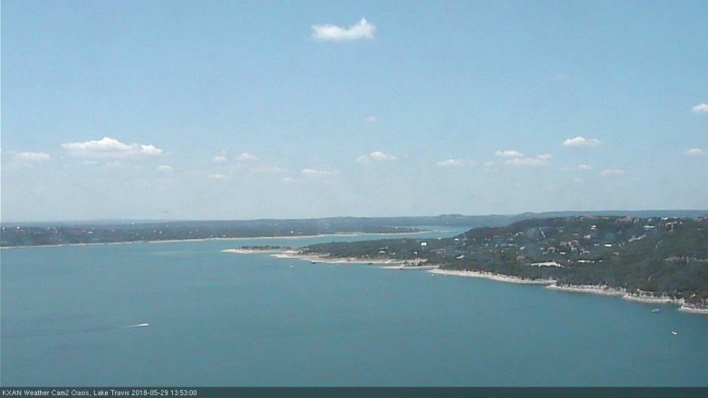 Lake Travis webcam, May 29, 2018 12:55 PM CT