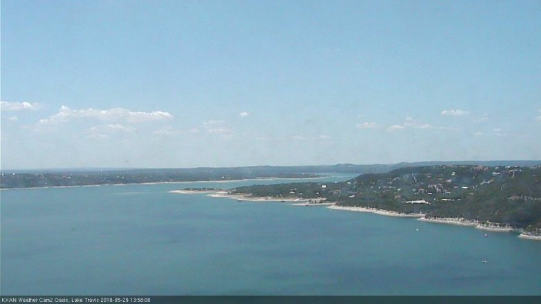 Lake Travis webcam, May 29, 2018 1:00 PM CT