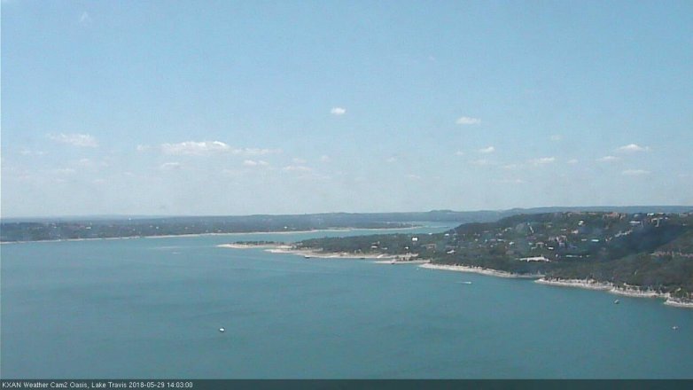 Lake Travis webcam, May 29, 2018 1:05 PM CT
