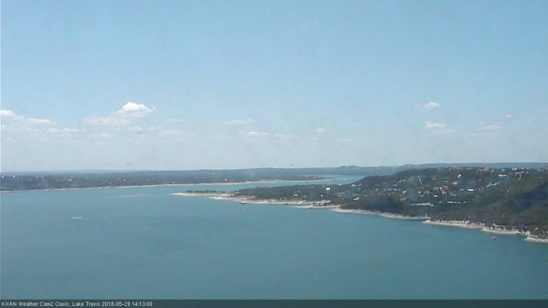 Lake Travis webcam, May 29, 2018 1:15 PM CT