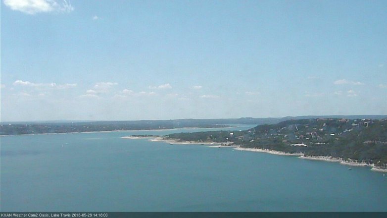 Lake Travis webcam, May 29, 2018 1:20 PM CT