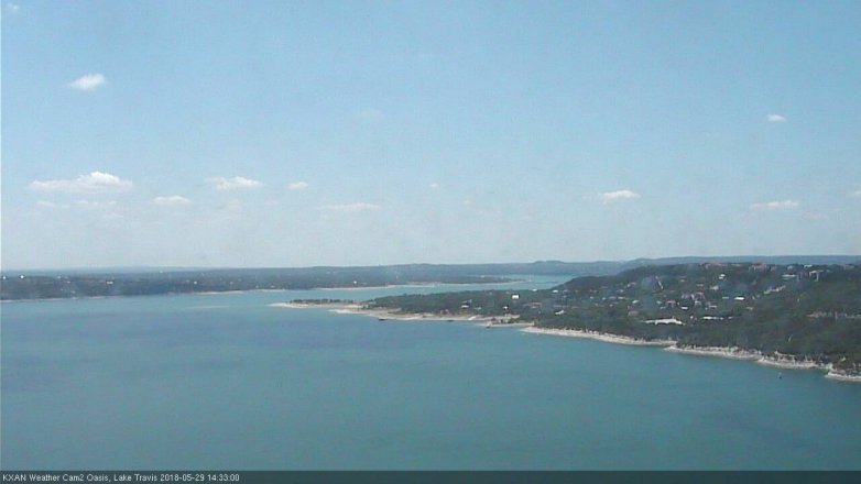 Lake Travis webcam, May 29, 2018 1:35 PM CT