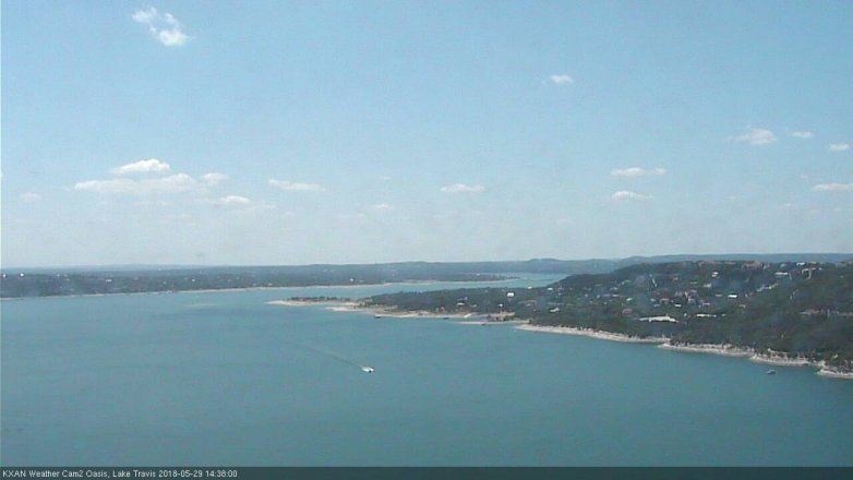 Lake Travis webcam, May 29, 2018 1:40 PM CT