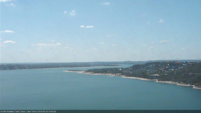 Lake Travis webcam, May 29, 2018 1:45 PM CT