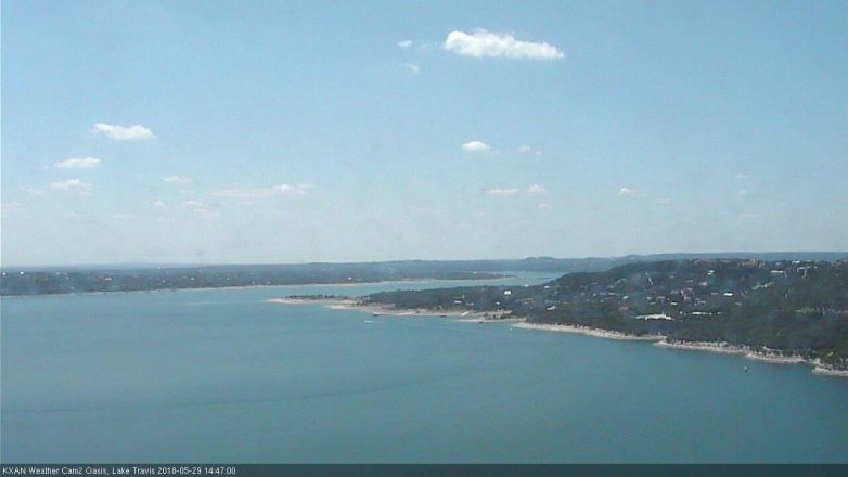 Lake Travis webcam, May 29, 2018 1:50 PM CT