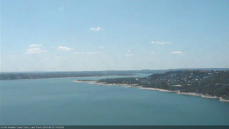 Lake Travis webcam, May 29, 2018 1:55 PM CT